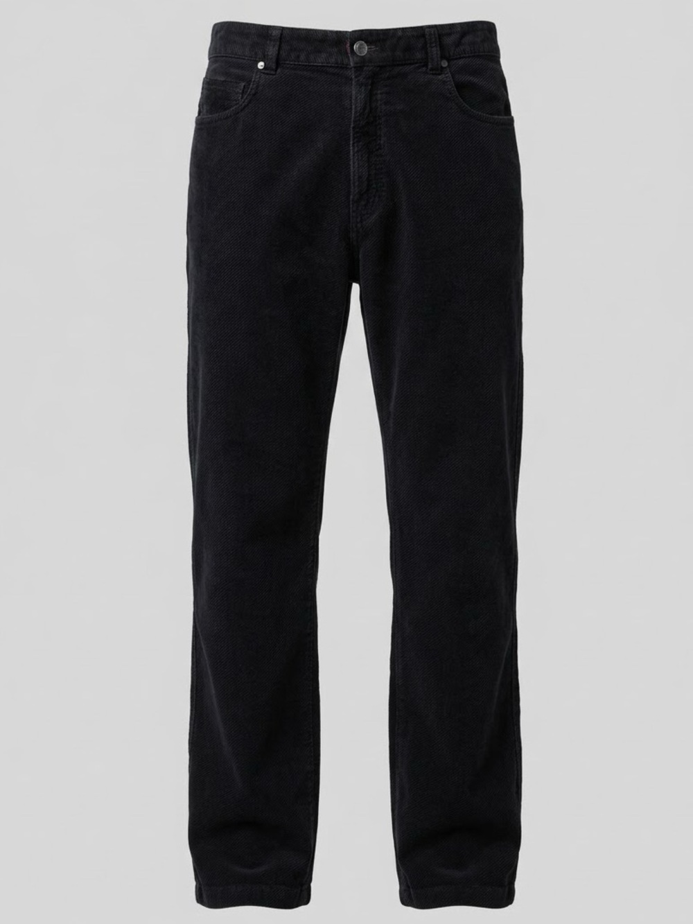 Ermenegildo Zegna Mens Corduroy Pants Black Size 36x30 Made in Italy Straight